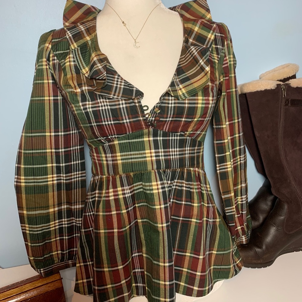 J.Crew Plaid Blouse